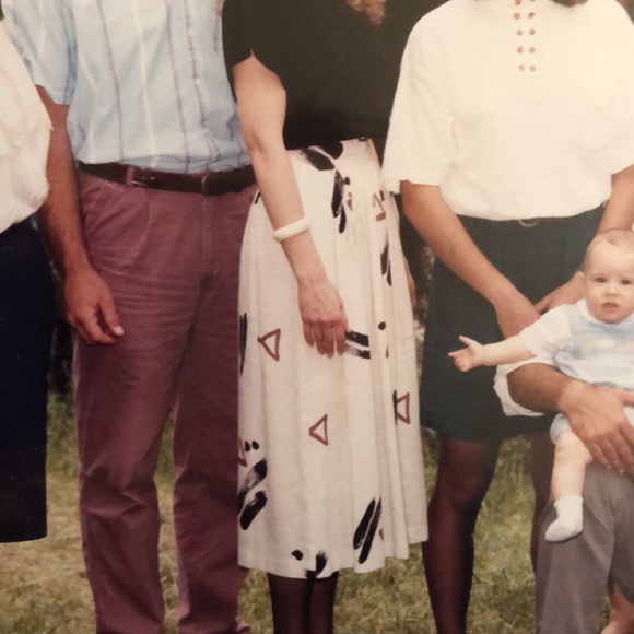 Beautiful Vintage Linen Skirt - Picture 9 of 9